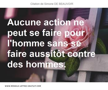 Citations Simone DE BEAUVOIR