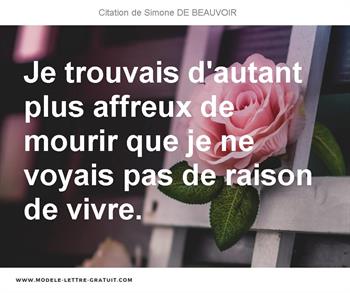 Citations Simone DE BEAUVOIR
