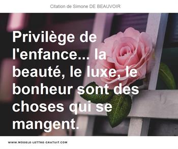Citations Simone DE BEAUVOIR