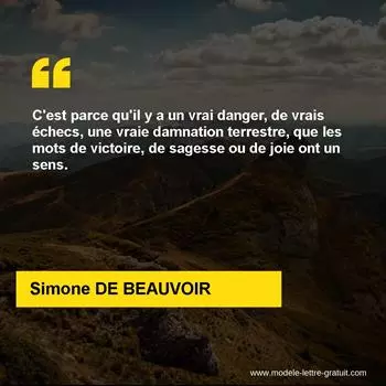 Citation Simone DE BEAUVOIR