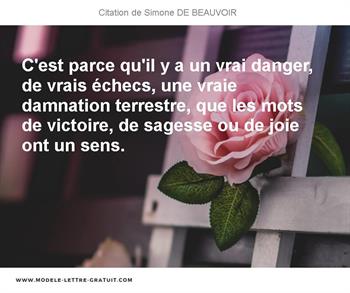 Citations Simone DE BEAUVOIR