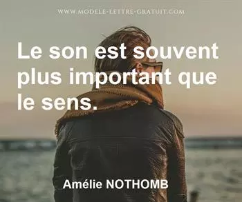 Citation de Amélie NOTHOMB