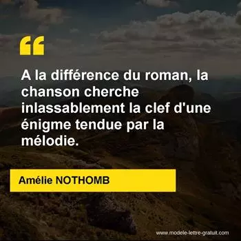Citation Amélie NOTHOMB