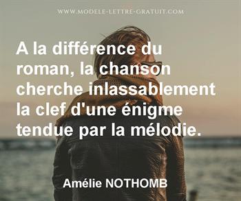 Citation de Amélie NOTHOMB