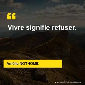 Citation Amélie NOTHOMB