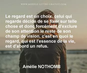 Citation de Amélie NOTHOMB