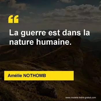 Citation Amélie NOTHOMB