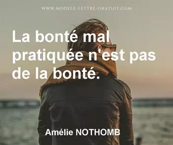 Citation de Amélie NOTHOMB