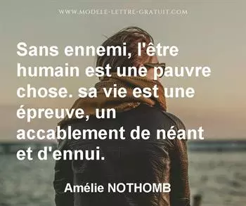 Citation de Amélie NOTHOMB