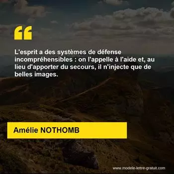 Citation Amélie NOTHOMB