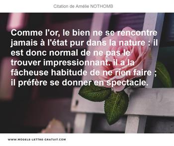 Citations Amélie NOTHOMB