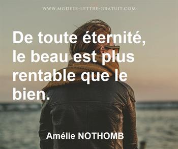 Citation de Amélie NOTHOMB