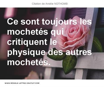 Ce Sont Toujours Les Mochetes Qui Critiquent Le Physique Des Amelie Nothomb