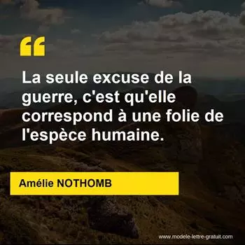 Citation Amélie NOTHOMB