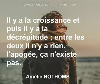 Citation de Amélie NOTHOMB