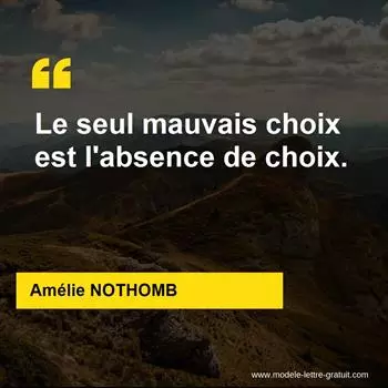 Citation Amélie NOTHOMB