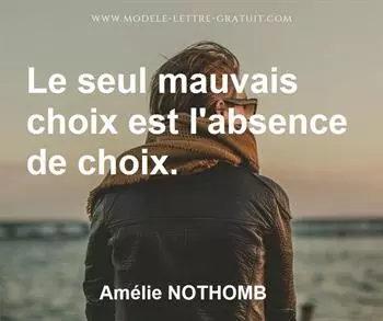 Citation de Amélie NOTHOMB