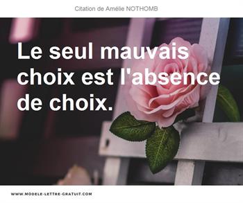 Amelie Nothomb A Dit Le Seul Mauvais Choix Est L Absence De Choix