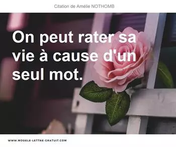 Citations Amélie NOTHOMB