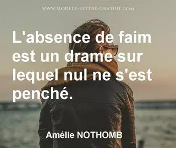 Citation de Amélie NOTHOMB