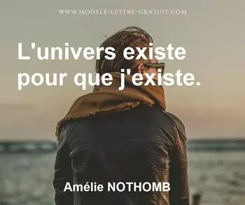 Citation de Amélie NOTHOMB