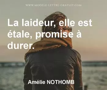 Citation de Amélie NOTHOMB