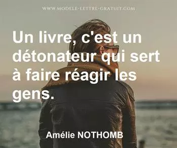 Citation de Amélie NOTHOMB