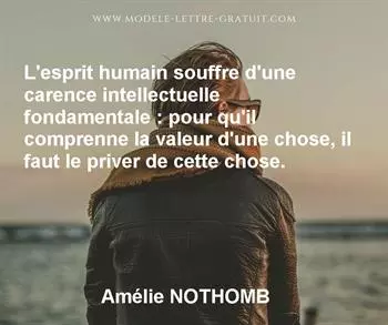 Citation de Amélie NOTHOMB