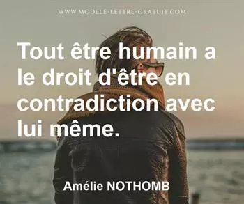 Citation de Amélie NOTHOMB