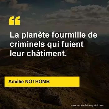 Citation Amélie NOTHOMB