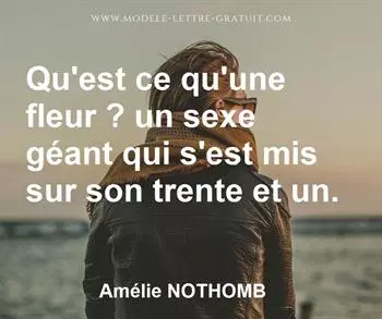 Citation de Amélie NOTHOMB