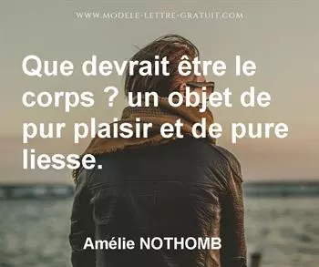 Citation de Amélie NOTHOMB