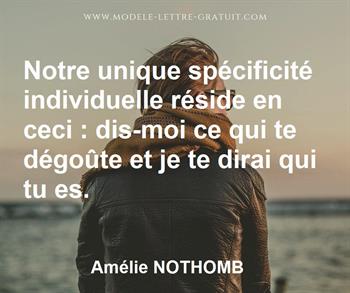 Citation de Amélie NOTHOMB