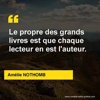 Citation Amélie NOTHOMB