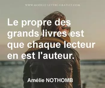 Citation de Amélie NOTHOMB