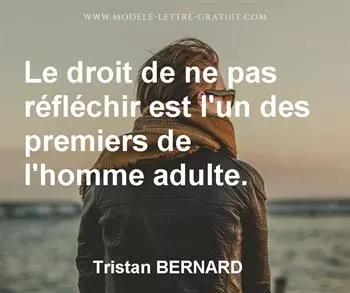 Citation de Tristan BERNARD