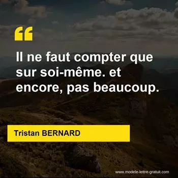 Citation Tristan BERNARD