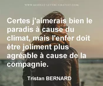 Citation de Tristan BERNARD