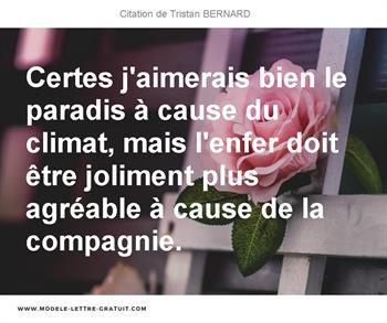 Citations Tristan BERNARD