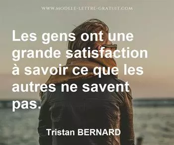 Citation de Tristan BERNARD