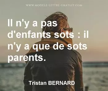 Citation de Tristan BERNARD