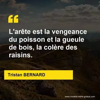 Citation Tristan BERNARD