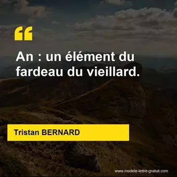 Citation Tristan BERNARD