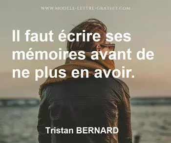 Citation de Tristan BERNARD