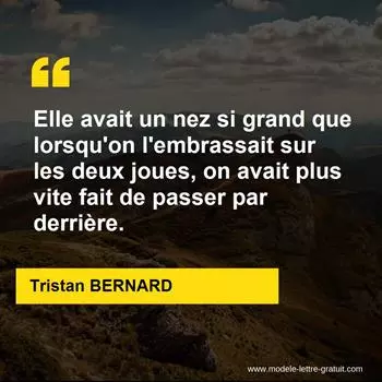 Citation Tristan BERNARD