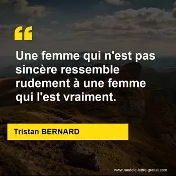 Citation Tristan BERNARD