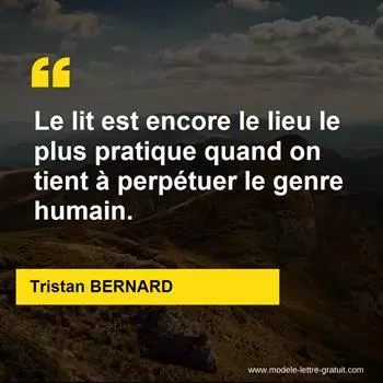 Citation Tristan BERNARD