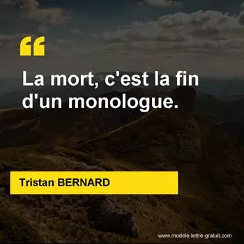 Citation Tristan BERNARD