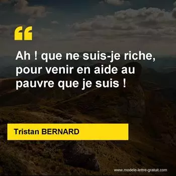 Citation Tristan BERNARD