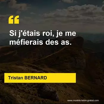 Citation Tristan BERNARD